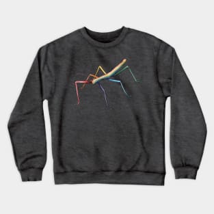 Rainbow Stick Bug Crewneck Sweatshirt